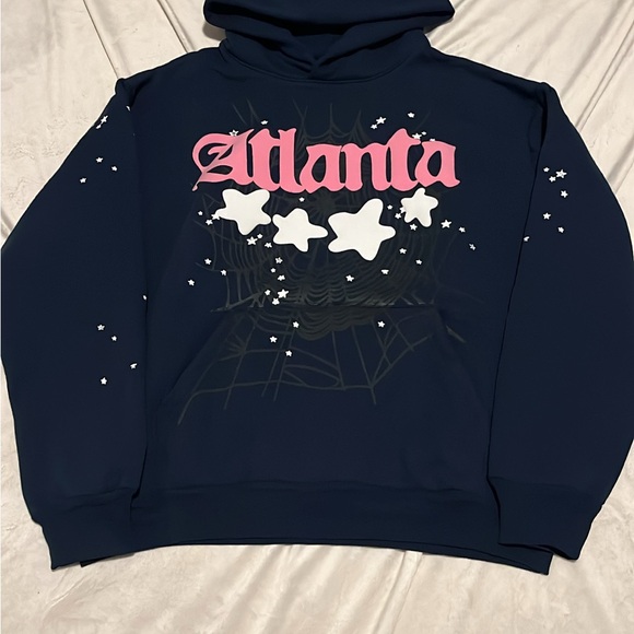 SP5DER Atlanta Navy Blue Hoodie